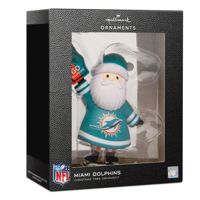 NFL Miami Dolphins Santa Fan Hallmark Ornament