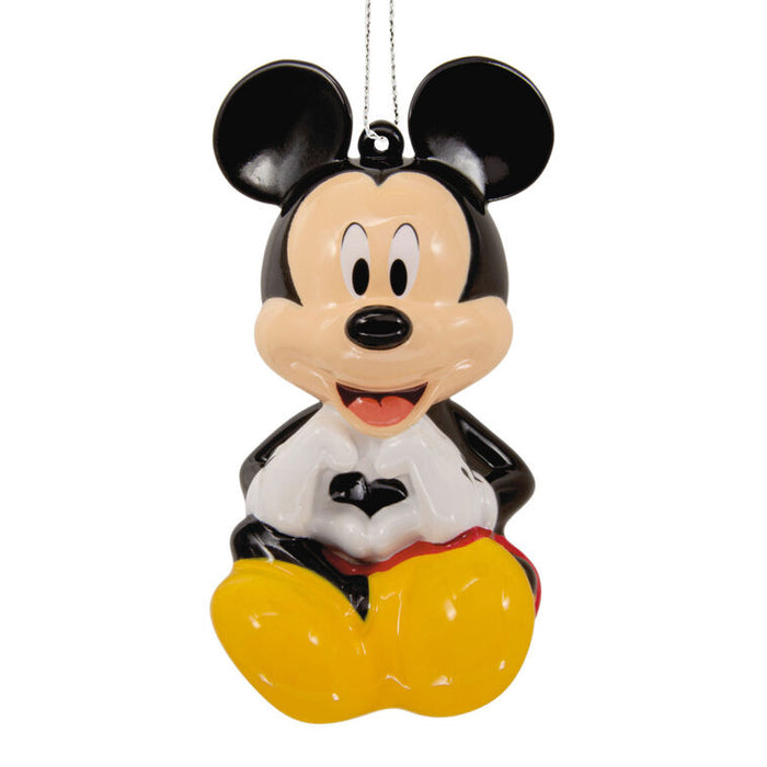 Mickey Mouse Christmas ornament on a white background