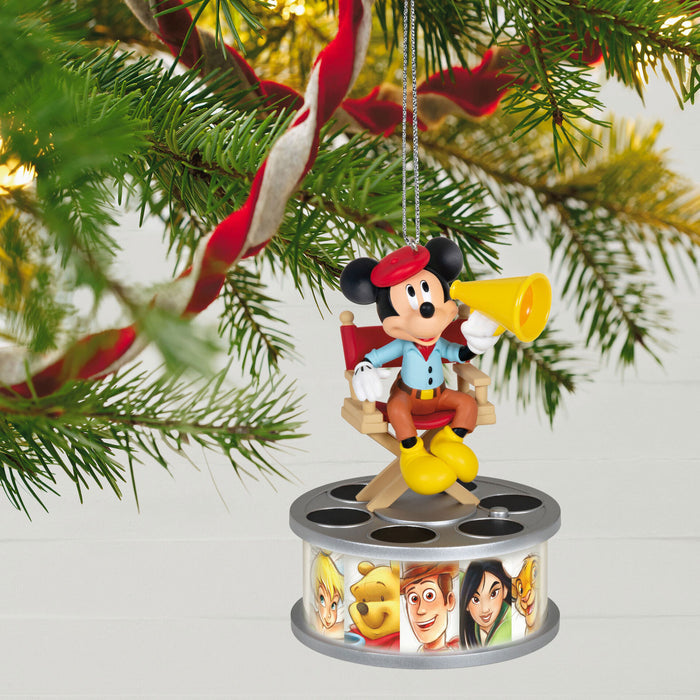 Disney 100 Years of Wonder Director Mickey Mouse 2023 Ornament With Light and Sound