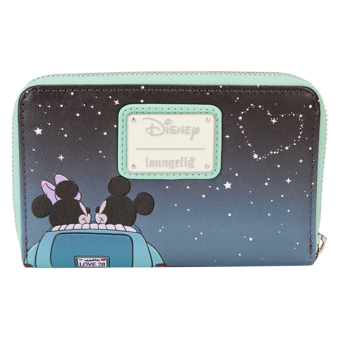 Mickey & Minnie Date Night Drive-In Zip Around Wallet by Loungefly