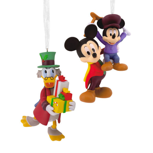 Disney Mickey's Christmas Carol Hallmark Ornaments, Set of 2