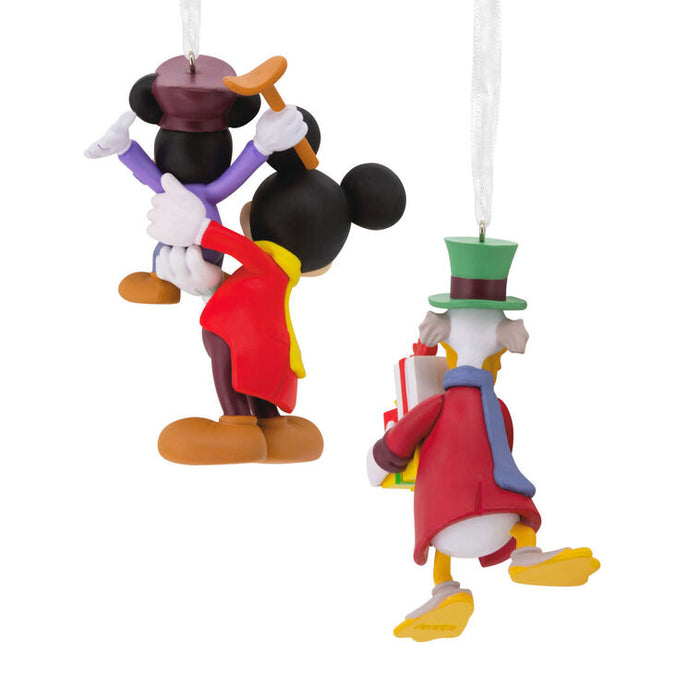 Disney Mickey's Christmas Carol Hallmark Ornaments, Set of 2