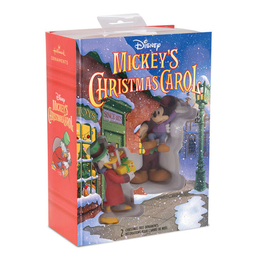 Disney Mickey's Christmas Carol Hallmark Ornaments, Set of 2