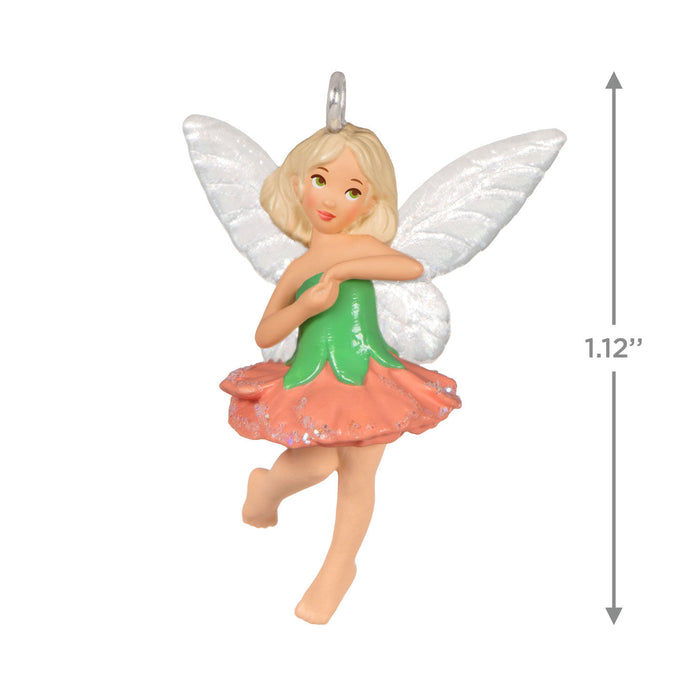 Mini Cute Carnation Fairy 2024 Ornament