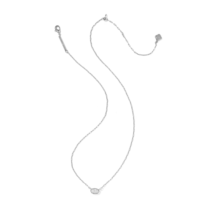 Kendra Scott Mini Elisa Luxe Silver Pendant Necklace