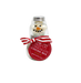 Mini Snowman Jar Cocoa Set red & white scarf