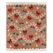 Gingerbread-themed wrapping paper with Mickey and Minnie Mouse designs on a brown background.