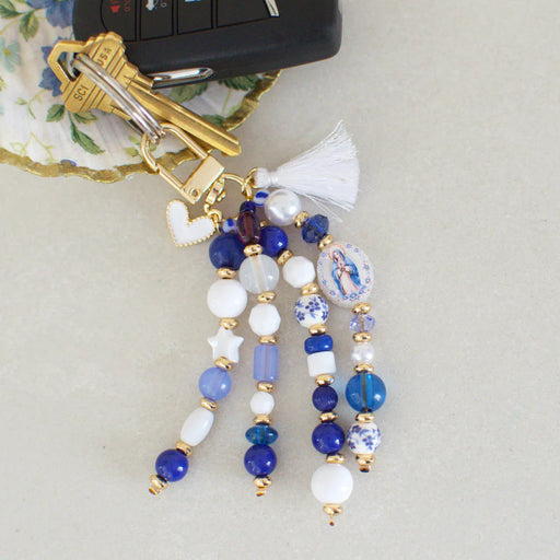 Holy Water Miraculous Medal Keychain | Bag Charm