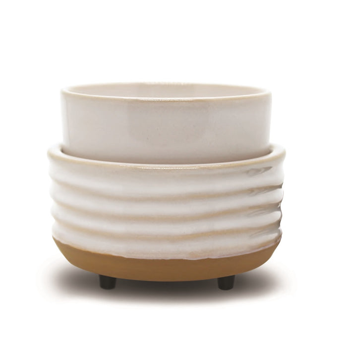 Ivory Wave Modern Wax Melter