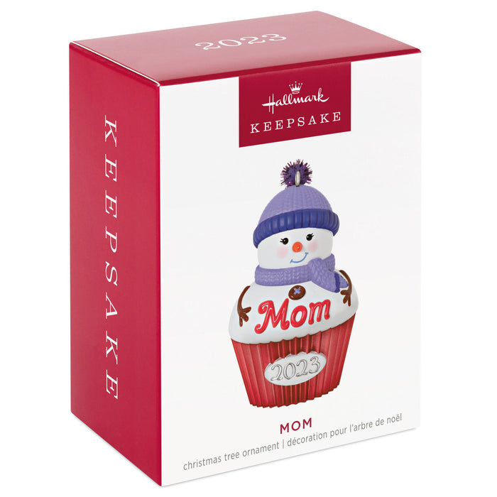 Mom Cupcake 2023 Ornament