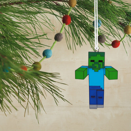 Minecraft Zombie Moving Metal Hallmark Ornament