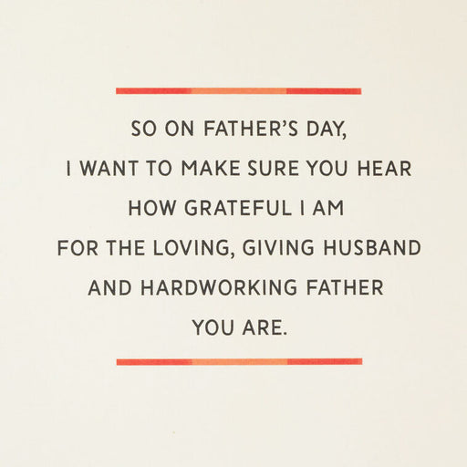 So Grateful for You Father's Day Card for Husband