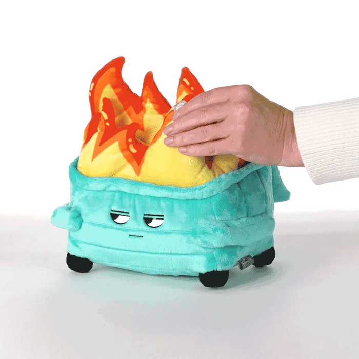 Dumpster Fire Plush With Sound and Motion, 9.75"