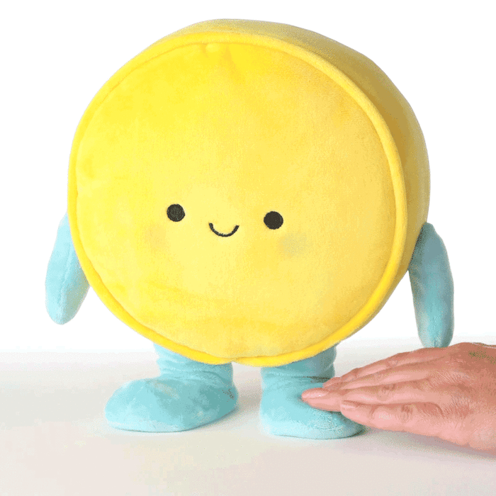 Smiley Face Plush With Sound and Motion, 10"