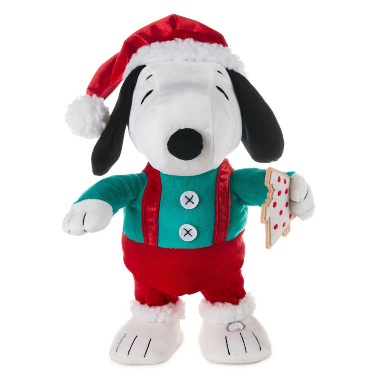 サンタ　SNOOPY Peanuts® Santa Snoopy With Cookie Plush With Sound and Motion, 12