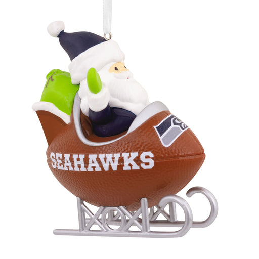 NFL Seattle Seahawks Santa Football Sled Hallmark Ornament