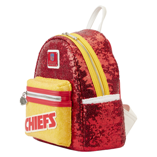 NFL Kansas City Chiefs Sequin Mini Backpack by Loungefly