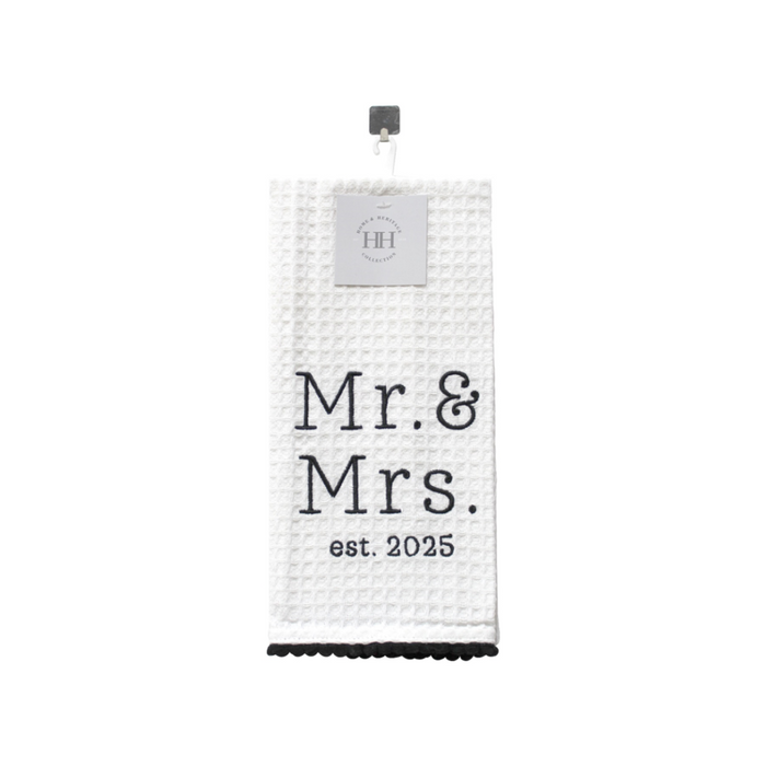Mr. & Mrs. Est. 2025 Tea Towel