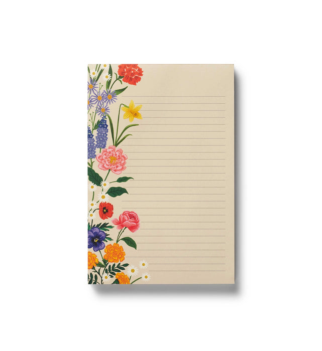 Notebook with floral design on the cover