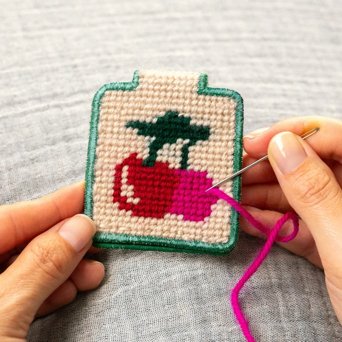 Cherries Needlepoint Keychain Kit
