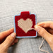 Heart Needlepoint Keychain Kit