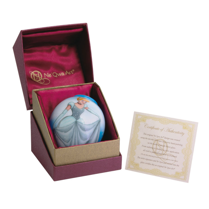 Ne'Qwa Art® Disney Cinderella Hand-Painted Glass Hallmark Ornament