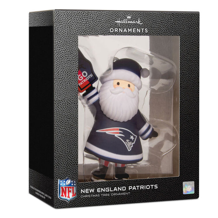 NFL New England Patriots Santa Fan Hallmark Ornament