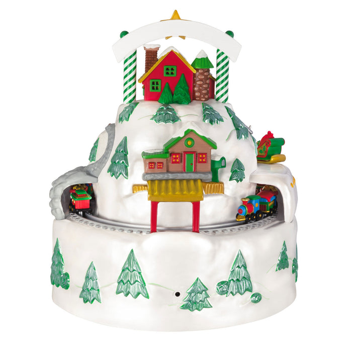 North Pole Village 2024 Tabletop Decoration With Light, Sound and Motion