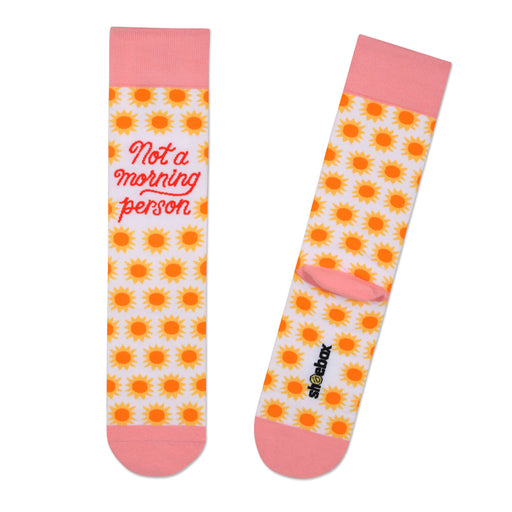 Not a Morning Person Novelty Crew Socks