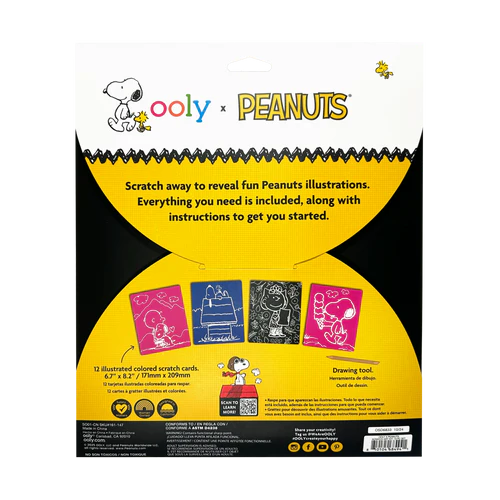 OOLY x Peanuts Scratch Art Kit