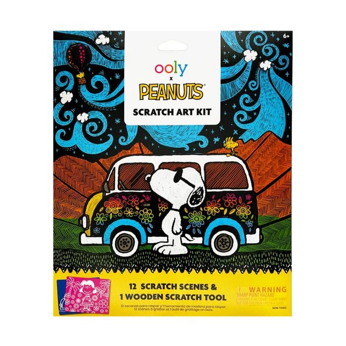 OOLY x Peanuts Scratch Art Kit