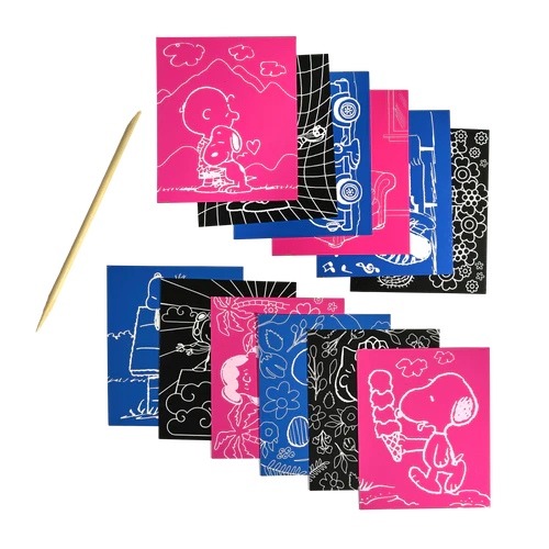 OOLY x Peanuts Scratch Art Kit