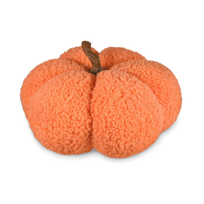 Orange Plush Fabric Pumpkin Fall Decoration