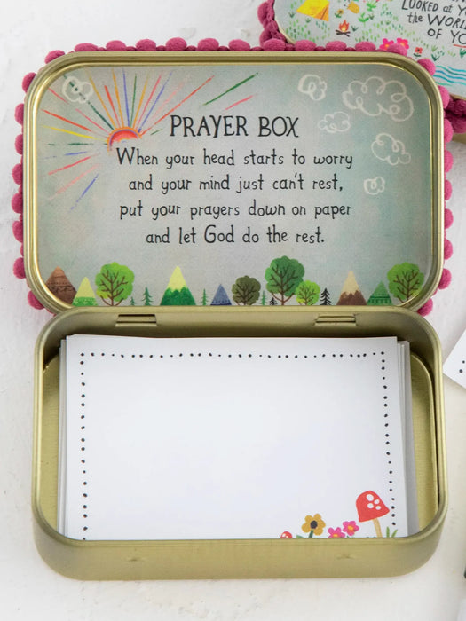 God Created You Tin Prayer Box