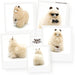 Plush toy llama with a visible Inkari tag on a white background