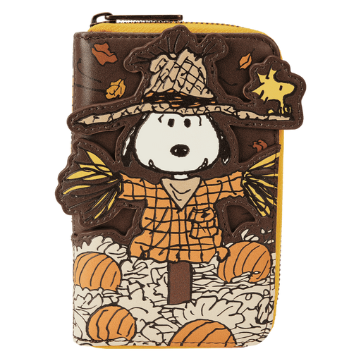 Peanuts Snoopy Scarecrow Cosplay Zip-Around Wallet by Loungefly