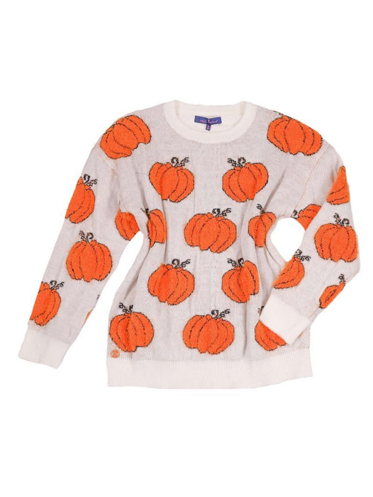 Simply Southern Pumpkin Fuzzy Sweater