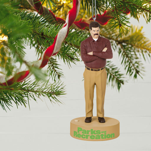 Parks and Recreation Ron Swanson 2023 Ornament With Sound