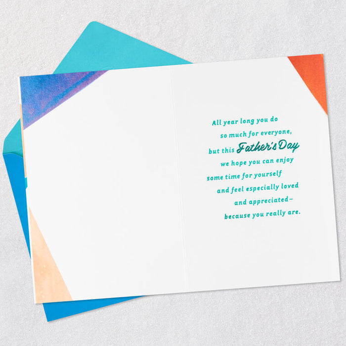 Celebrating the Great Dad You Are Father's Day Card From Both