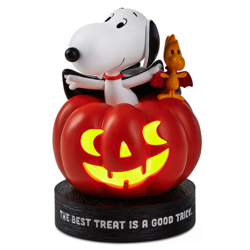 Peanuts® Vampire Snoopy and Woodstock Halloween Figurine With Light