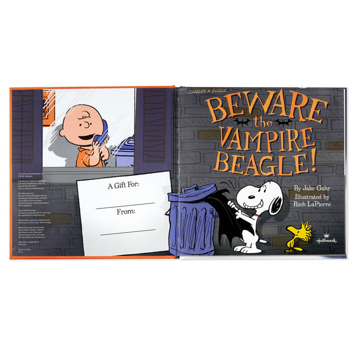 Peanuts® Beware the Vampire Beagle! Book