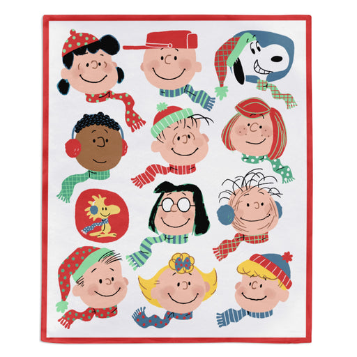 Peanuts® Gang Portraits Holiday Throw Blanket