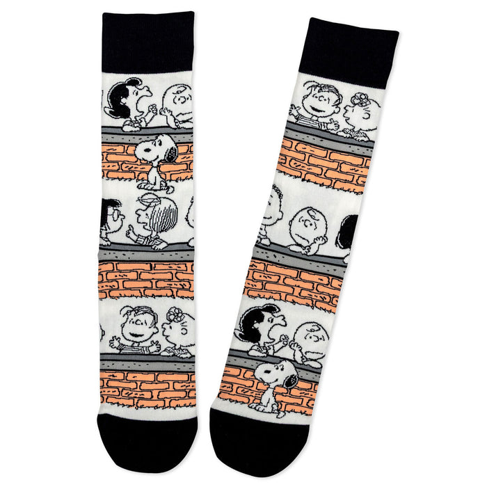 Socks with cartoon character design on a white background