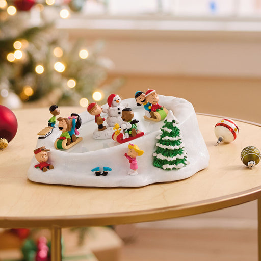 Peanuts® Gang Sledding Musical Tabletop Figurine With Motion
