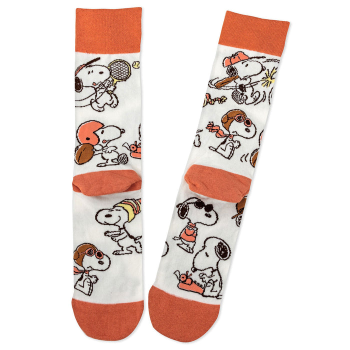 Socks with cartoon character design on a white background