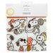 Pack of socks with Snoopy illustrations on a white background