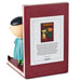 Bookend with Charlie Brown figure and Peanuts comic book illustration on a white background