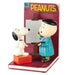 Two cartoon figures on a book with 'Peanuts' branding