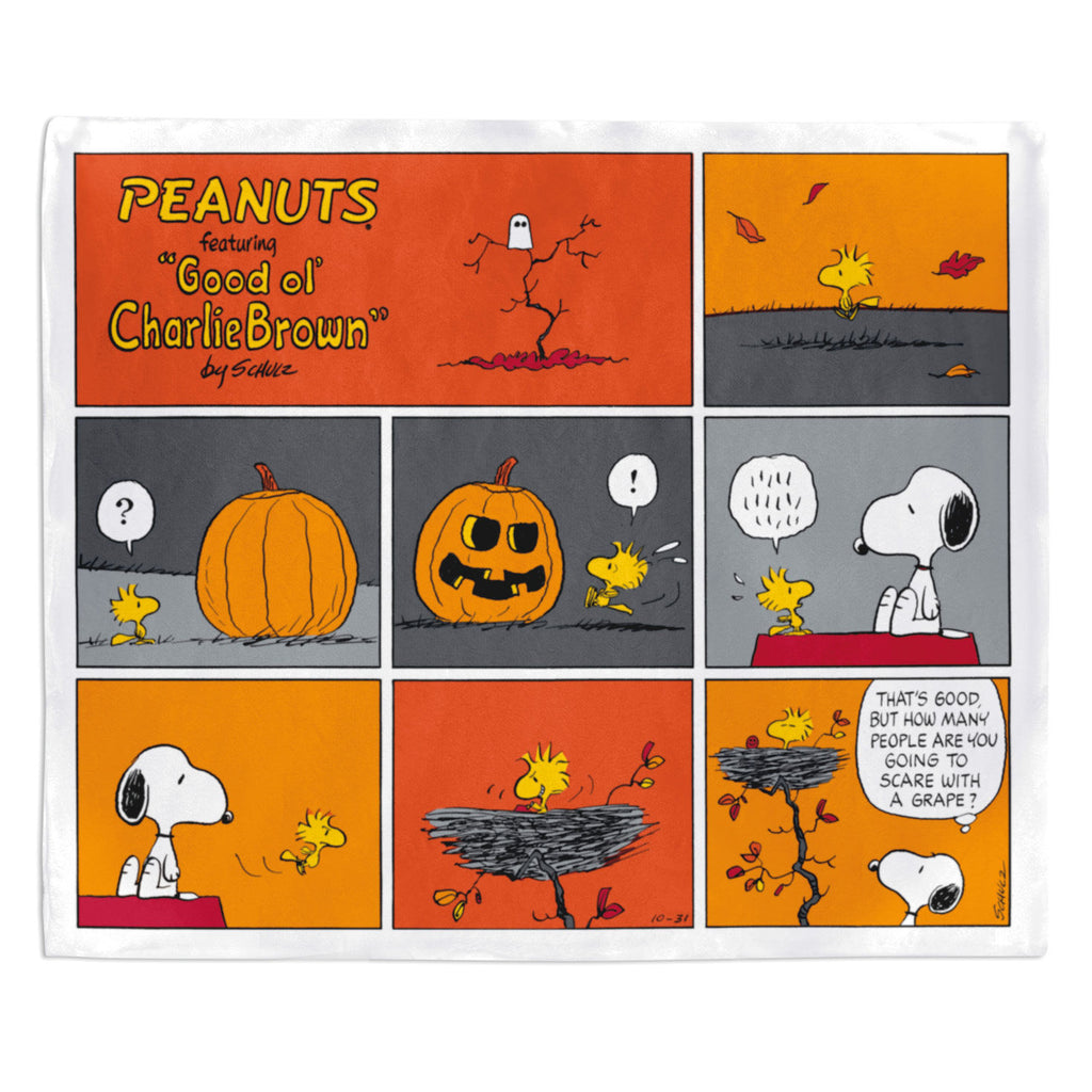 Peanuts Snoopy Halloween themed Plush Throw order Blanket NEW