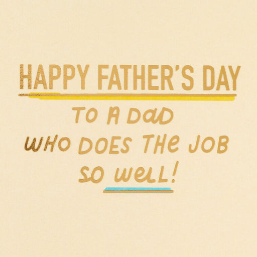 Peanuts® Snoopy and Woodstock Big Job Father's Day Card